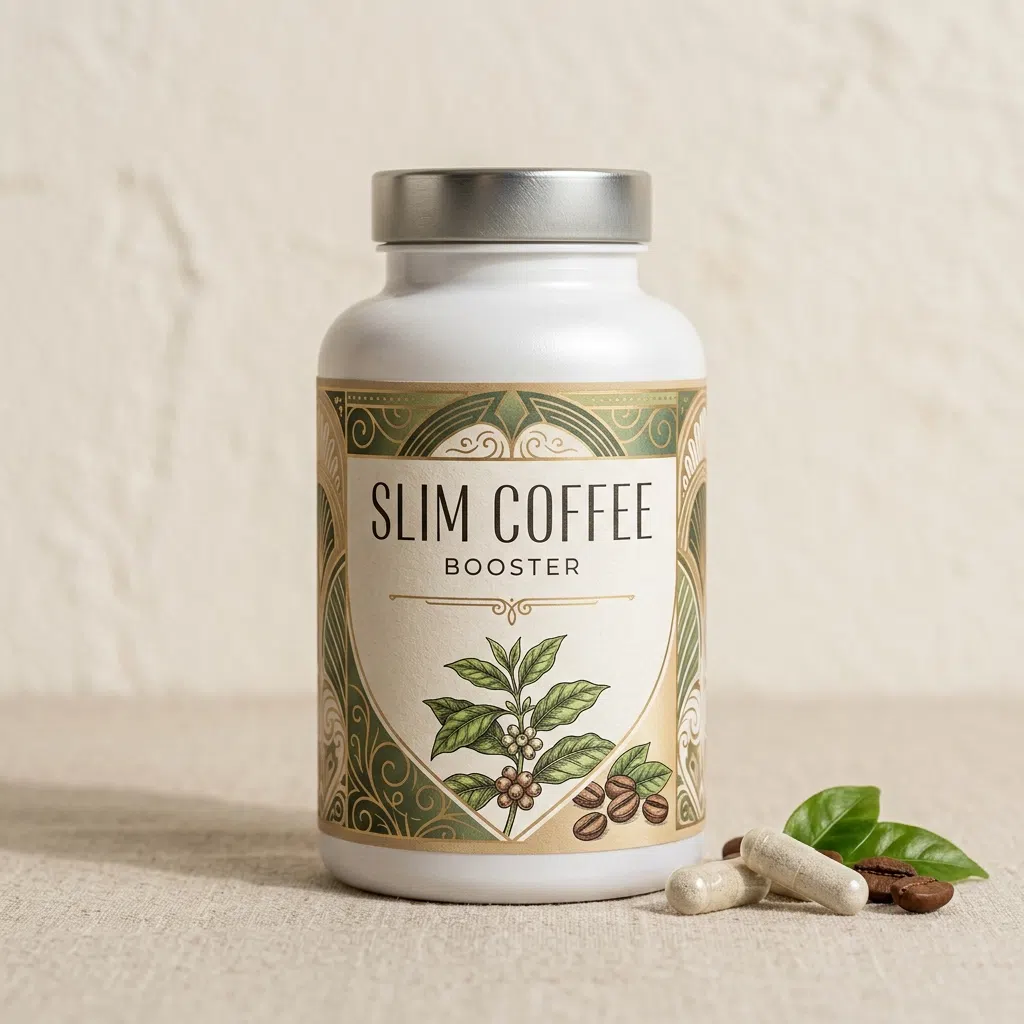Slim Coffee Booster - Botanical Blend Food Supplement compact violet box